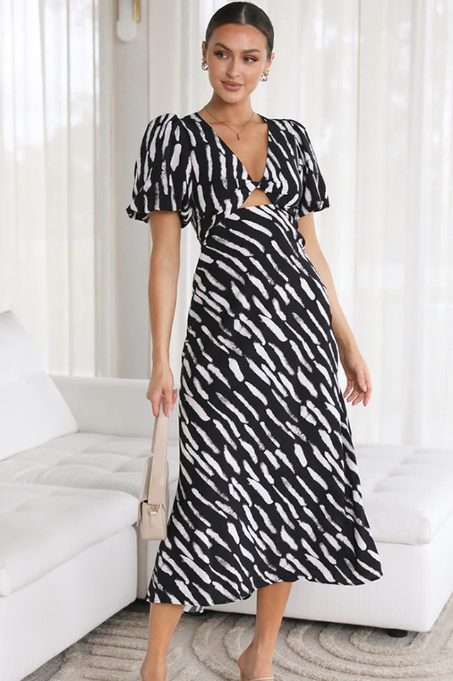 Paysley Elegant Midi Dress