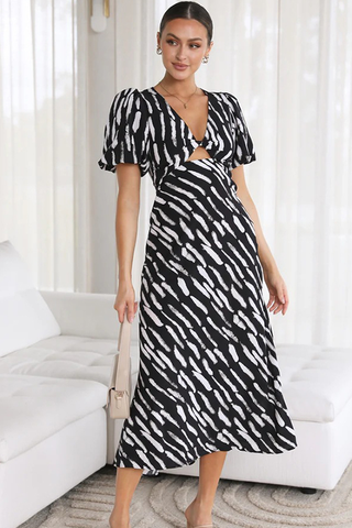 Paysley Elegant Midi Dress