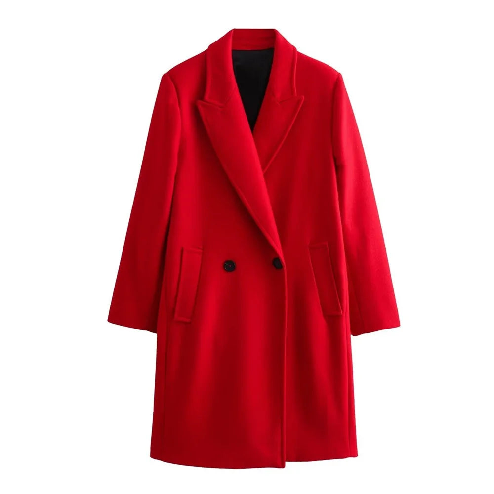 Autumn/Winter New Product Women's New Fashion Double Breasted Overcoats