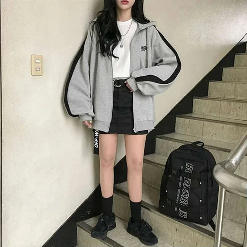 Casual Oversized Streetwear Hooded Hoody