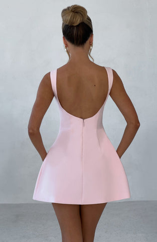 Alana Mini Graceful Dress - Blush