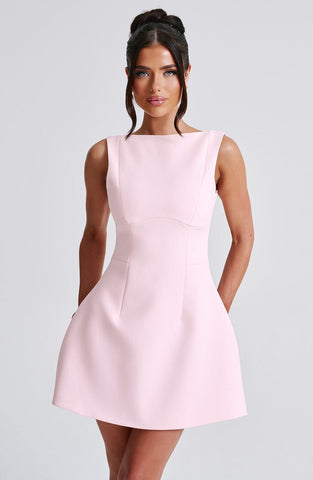 Alana Mini Graceful Dress - Blush