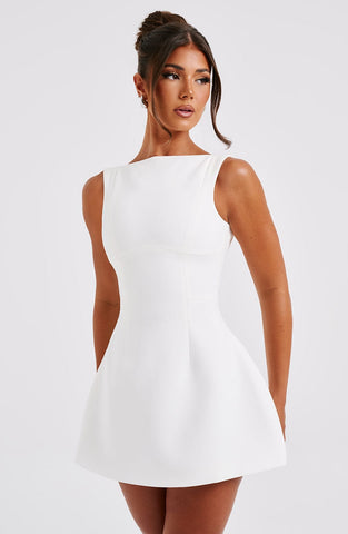 Alana Mini Graceful Dress - Ivory