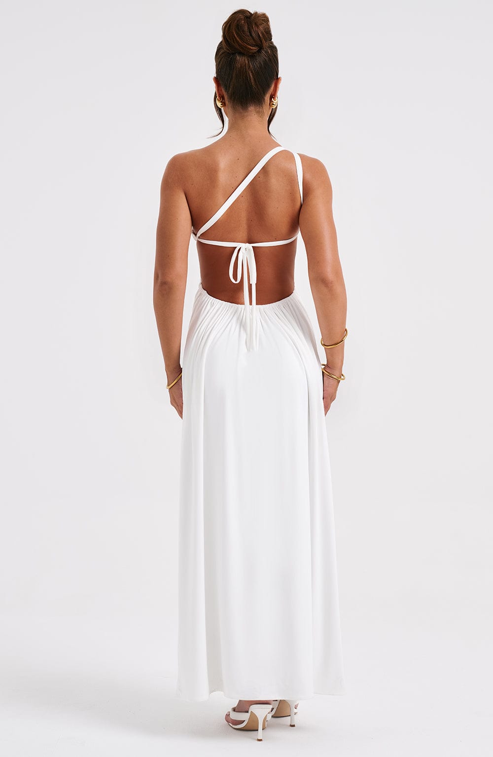 Alecia Maxi Graceful Dress - White