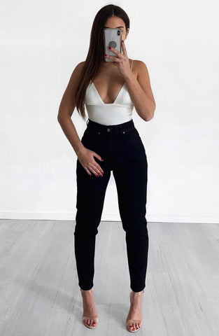 Ali Boyfriend Graceful Jeans - Black