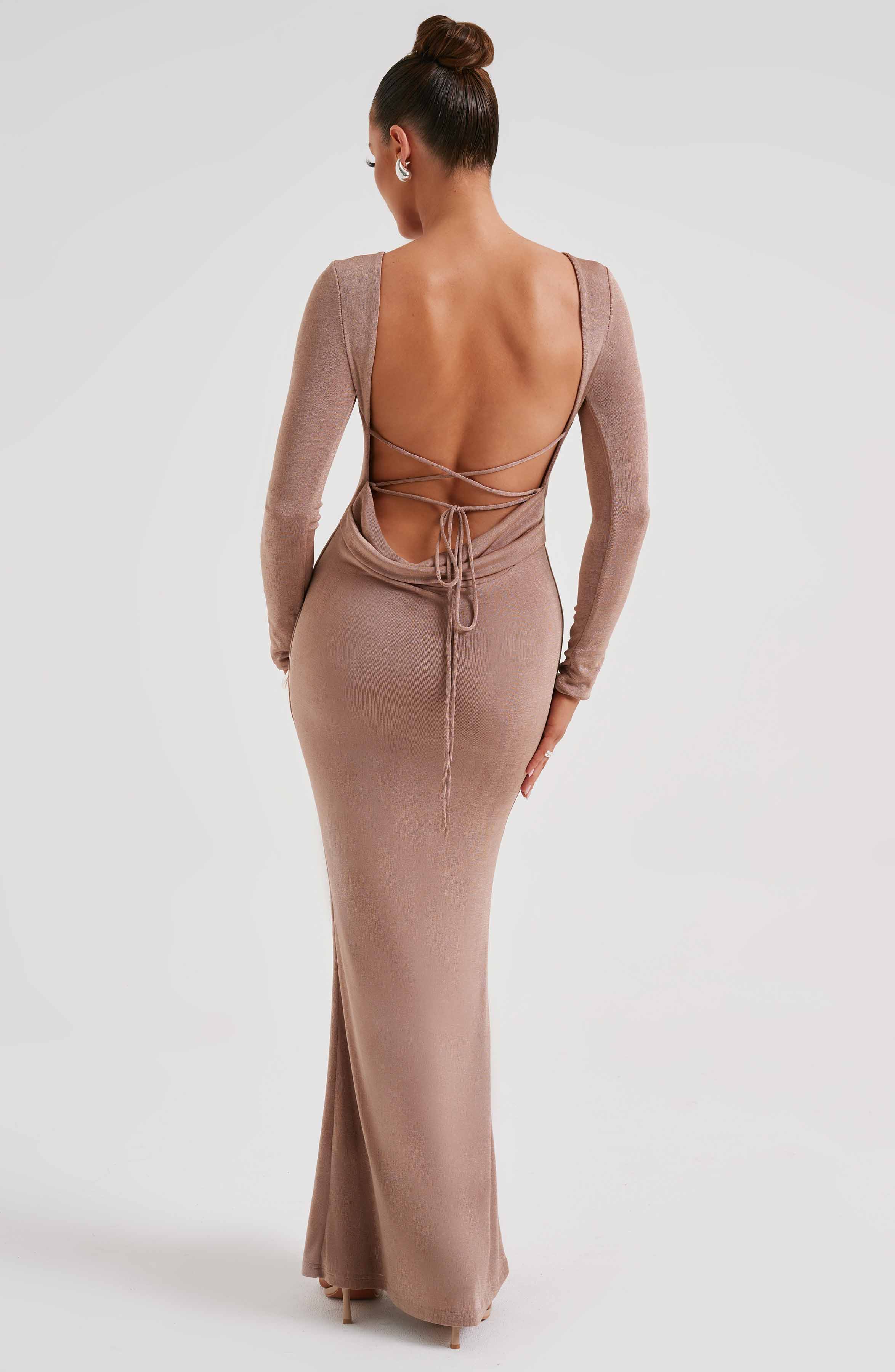 Anastassia Maxi Graceful Dress - Chocolate