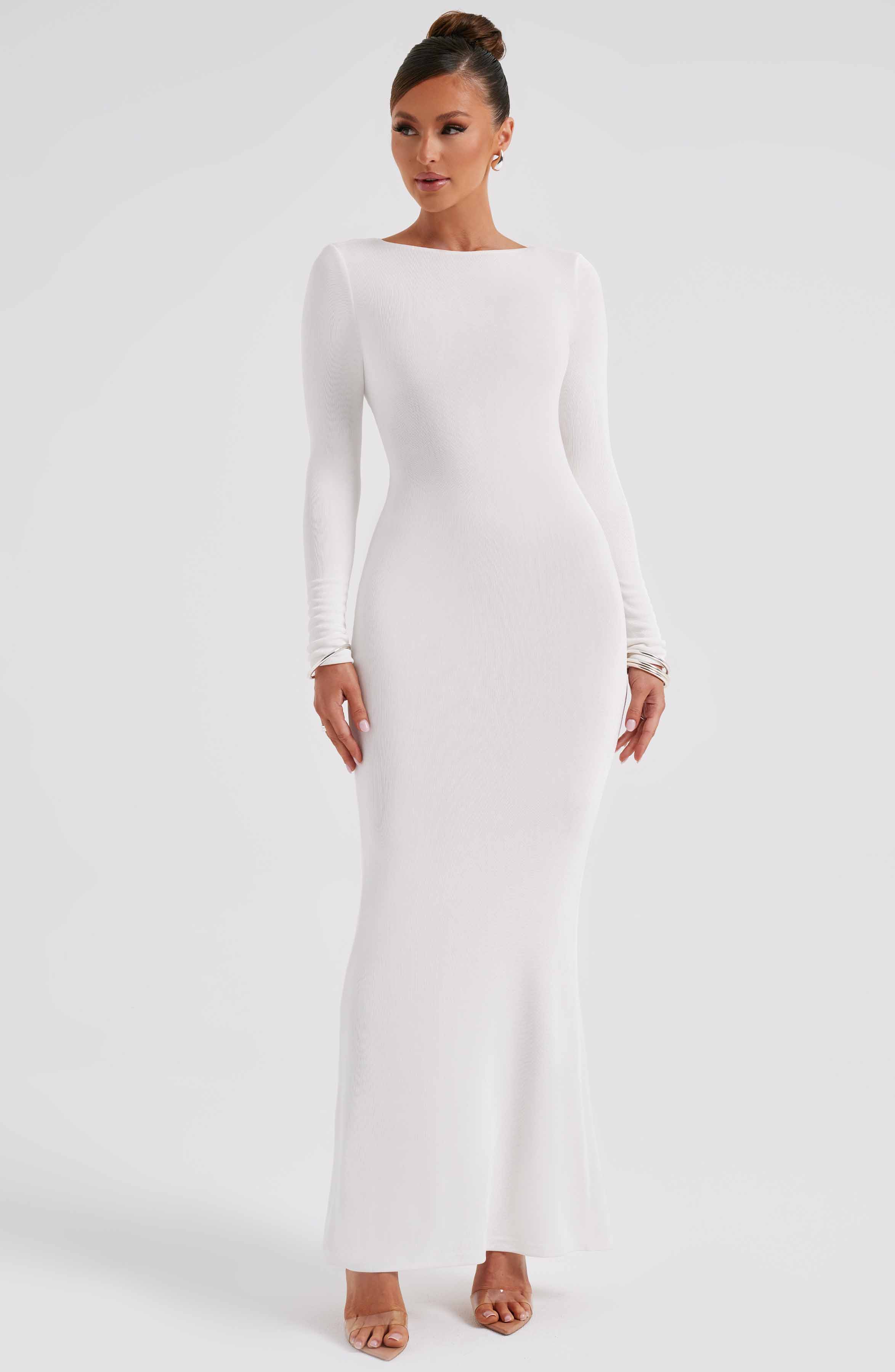 Anastassia Maxi Graceful Dress - Ivory