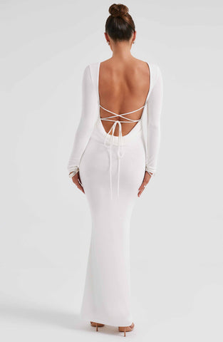 Anastassia Maxi Graceful Dress - Ivory