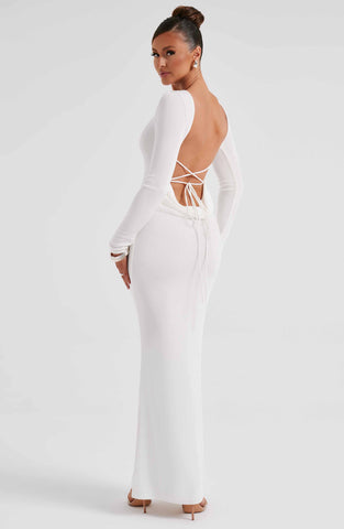 Anastassia Maxi Graceful Dress - Ivory