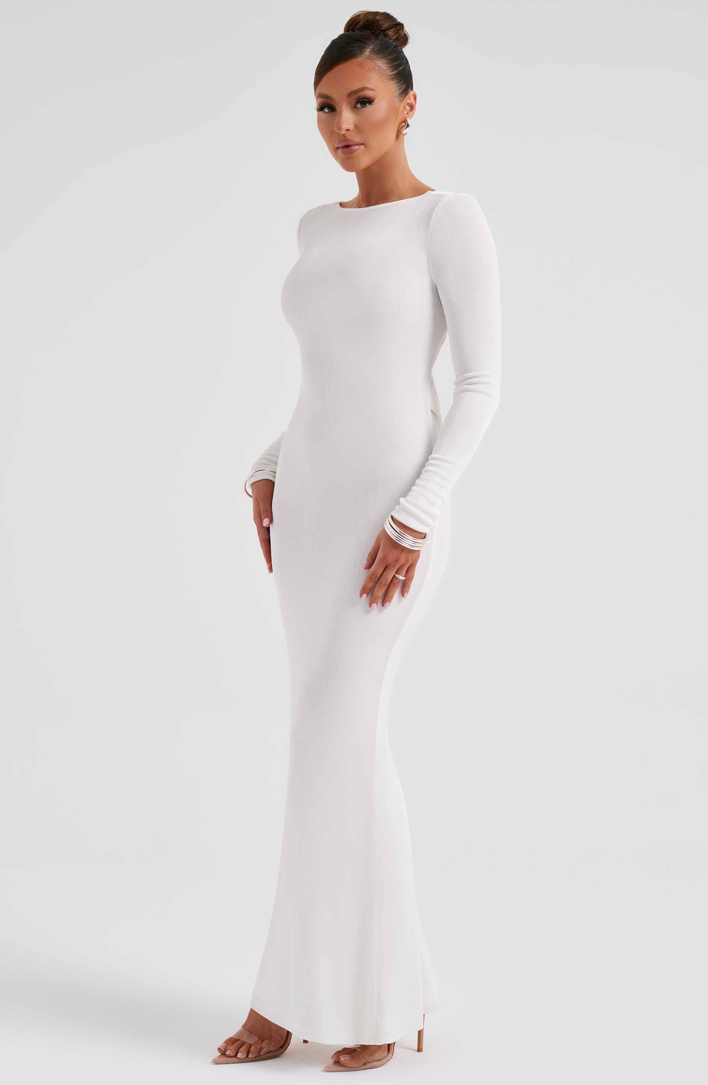 Anastassia Maxi Graceful Dress - Ivory