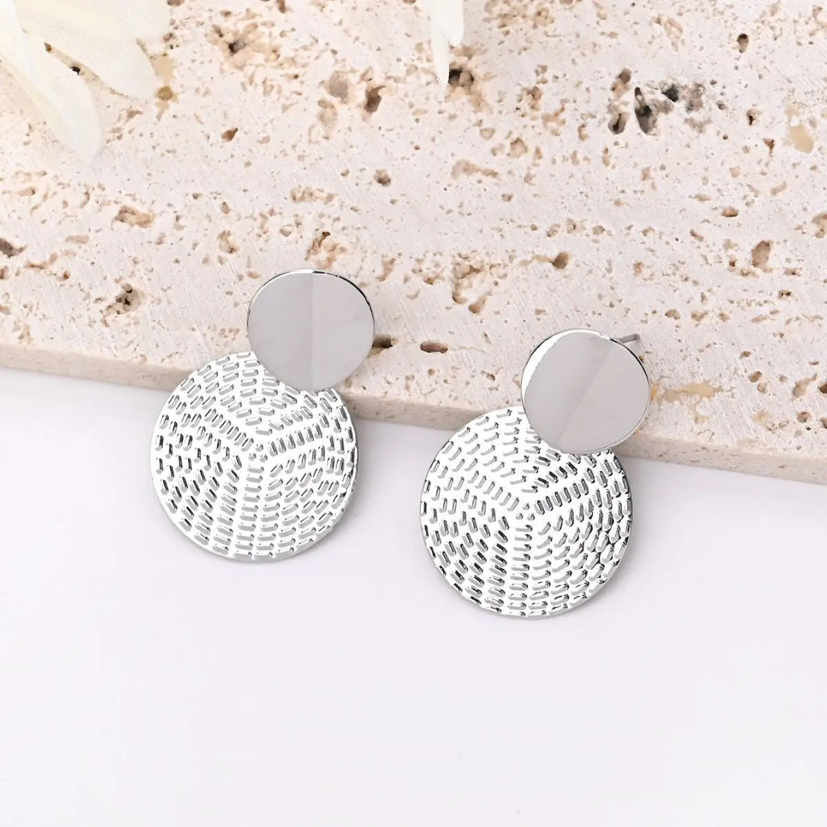 Bohemia Trendy Geometric Metal Round Earrings Wedding Earring