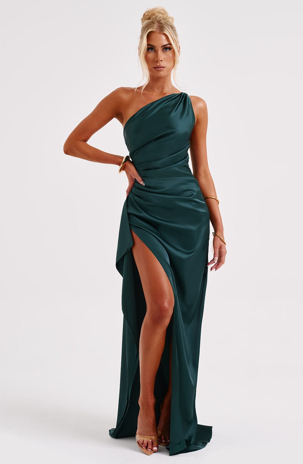 Ariel Maxi Graceful Dress - Emerald