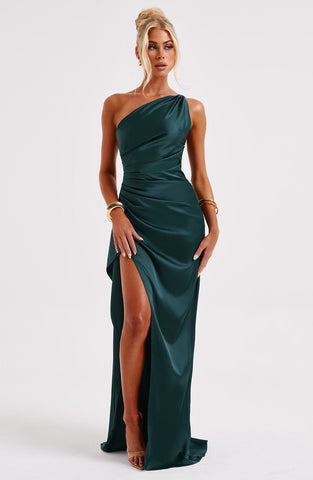 Ariel Maxi Graceful Dress - Emerald