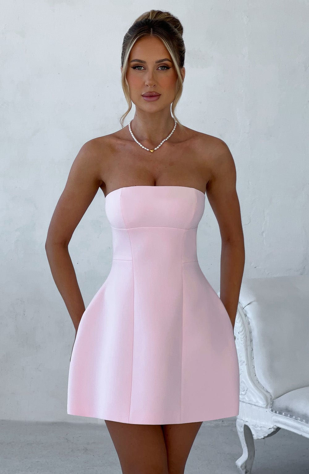 Asha Mini Graceful Dress - Blush