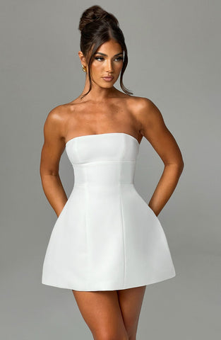 Asha Mini Graceful Dress - Ivory