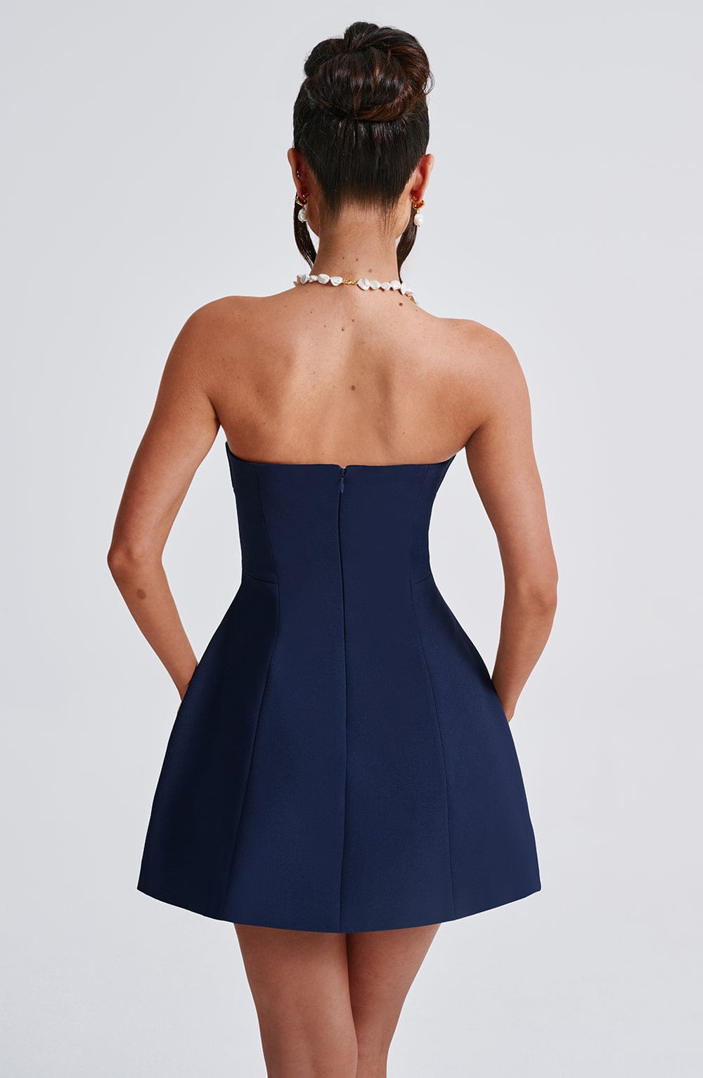 Asha Mini Graceful Dress - Navy