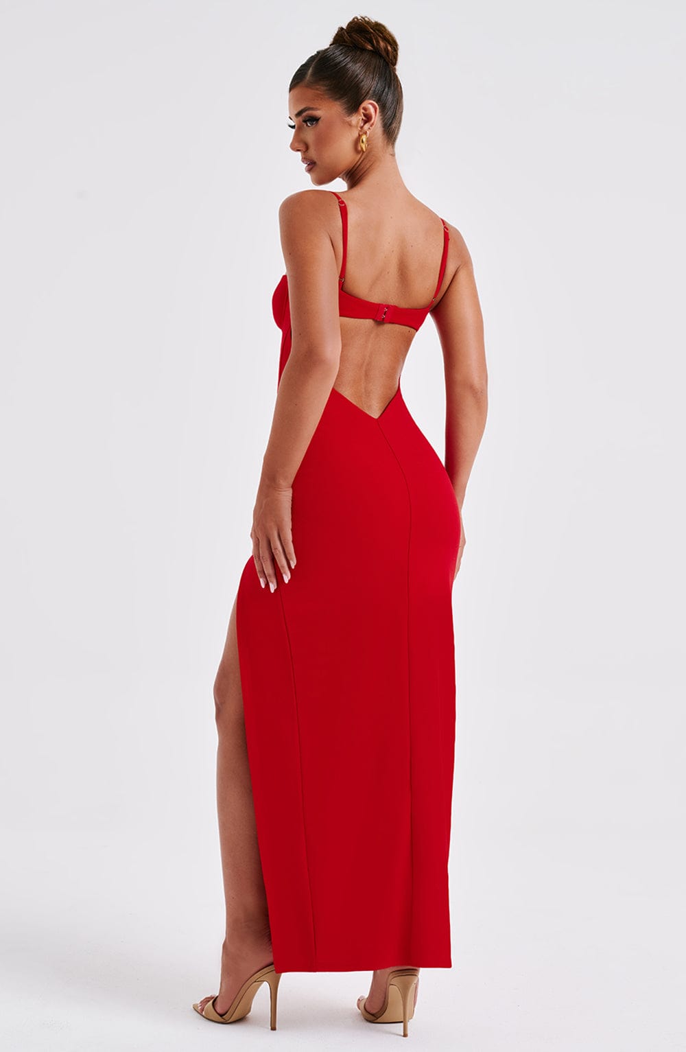 Asteria Maxi Graceful Dress - Red