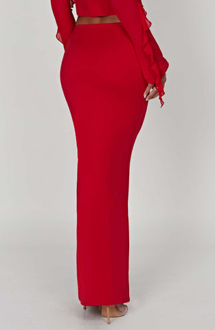 Astrid Maxi Graceful Skirt - Red