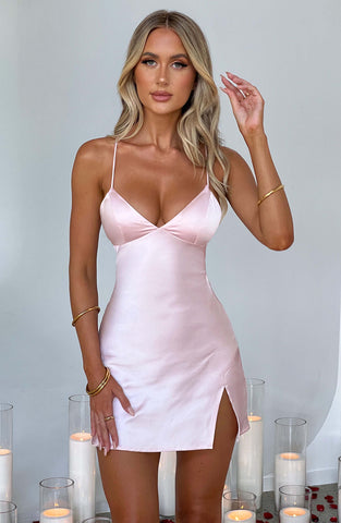 Avril Mini Graceful Dress - Blush