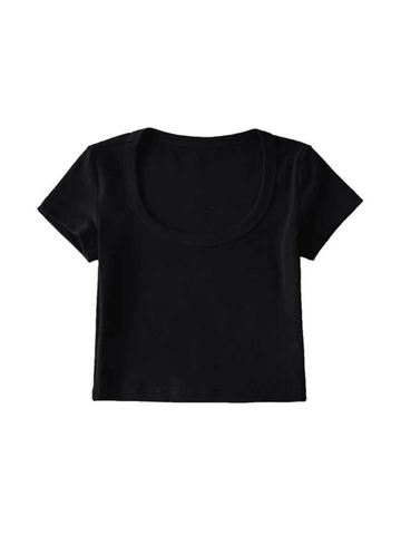 Basic Crew Crop Top