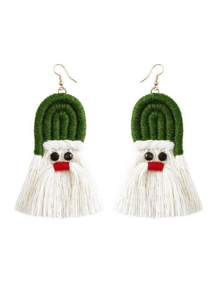 Christmas Fringed Drop Earring