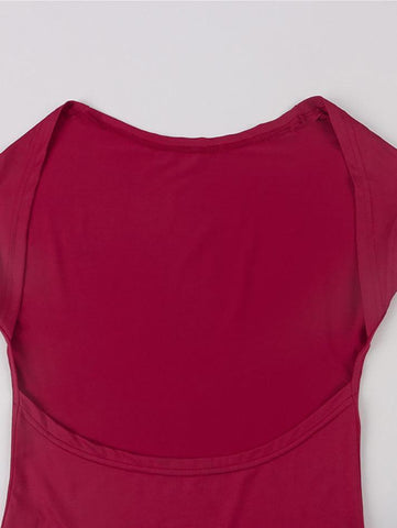 Convertible Open Back Crop Top