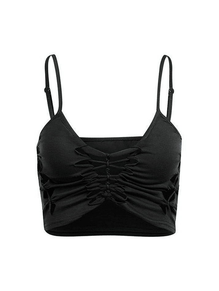 Cutout Butterfly Crop Cami Top