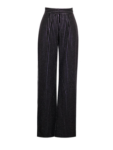 Taelyn Black Stylish Crystal Trousers