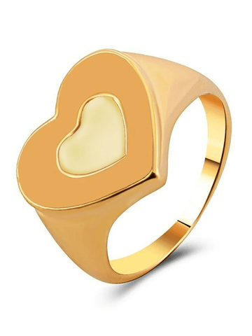 Inspo Heart Decor Dome Ring