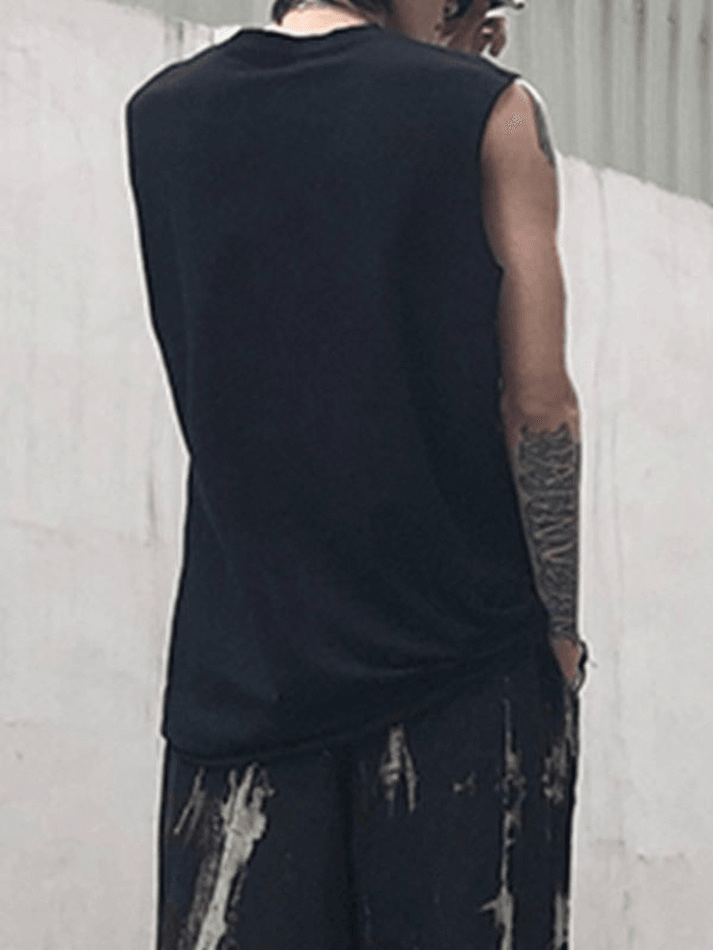 Men's Distressed Vest